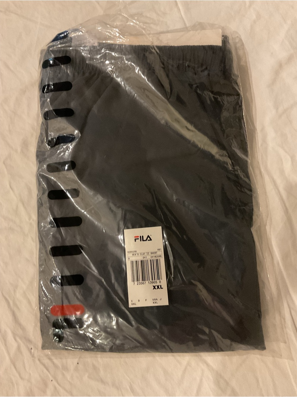 FILA Men's Navy Clay II Shorts - XXL
